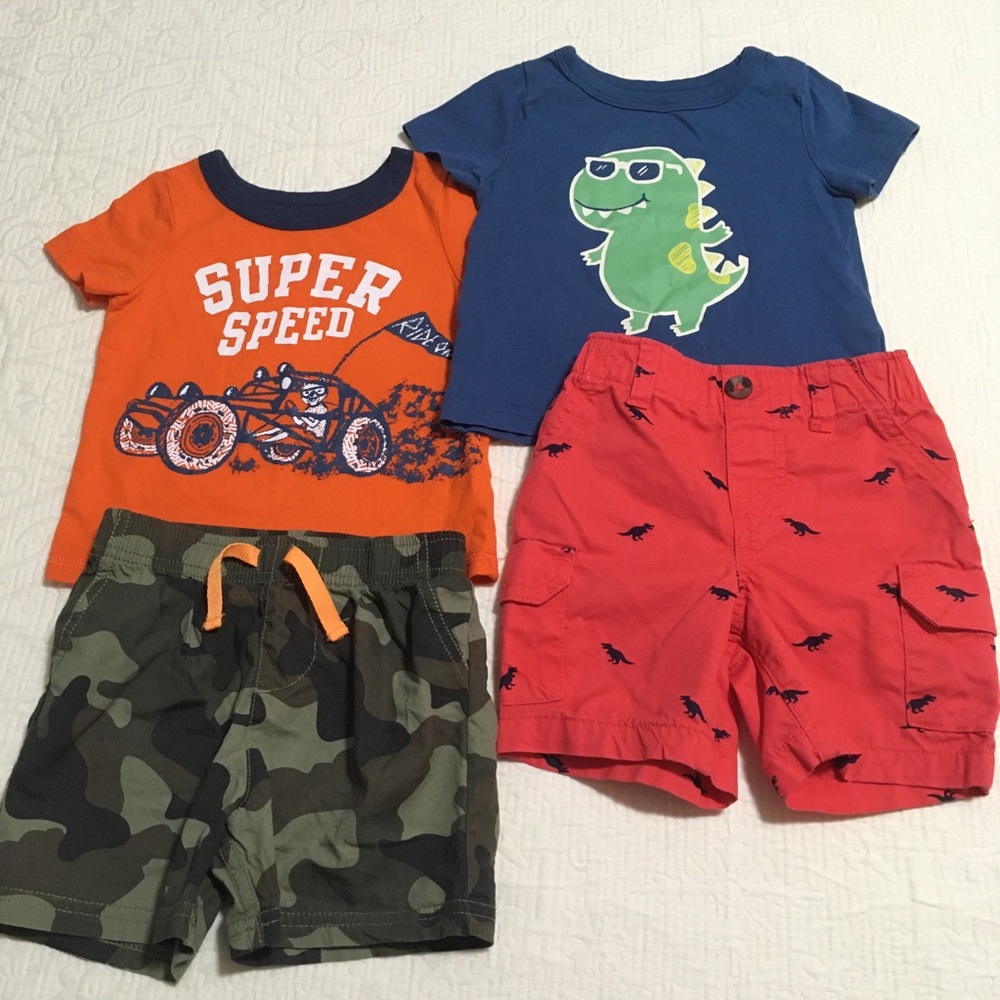 6-12m (4/$20) Joe Tees and George Shorts